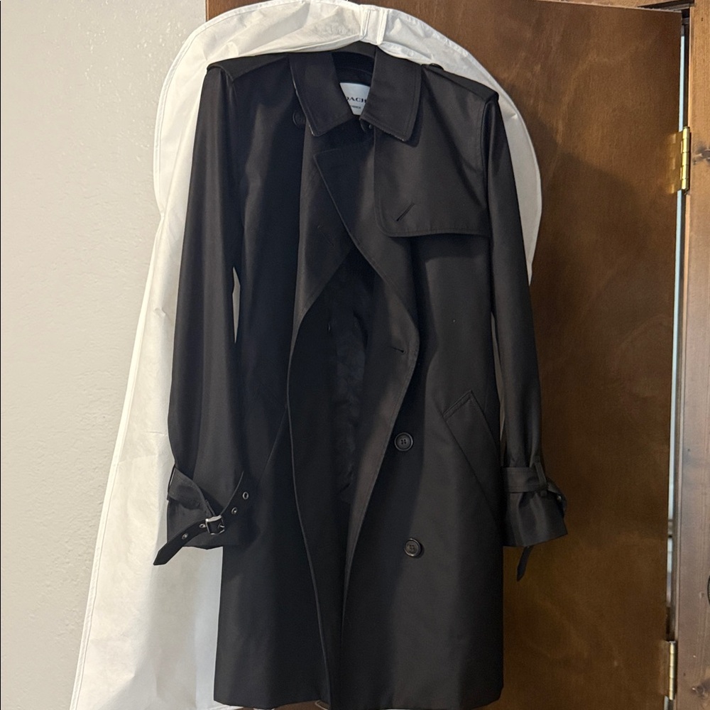 Coach Classic Black Women's Trench Coat